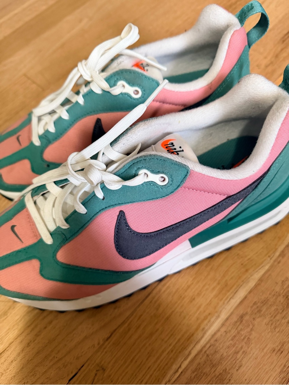 Nike Women’s Pink & Teal Lifestyle Sneakers 9